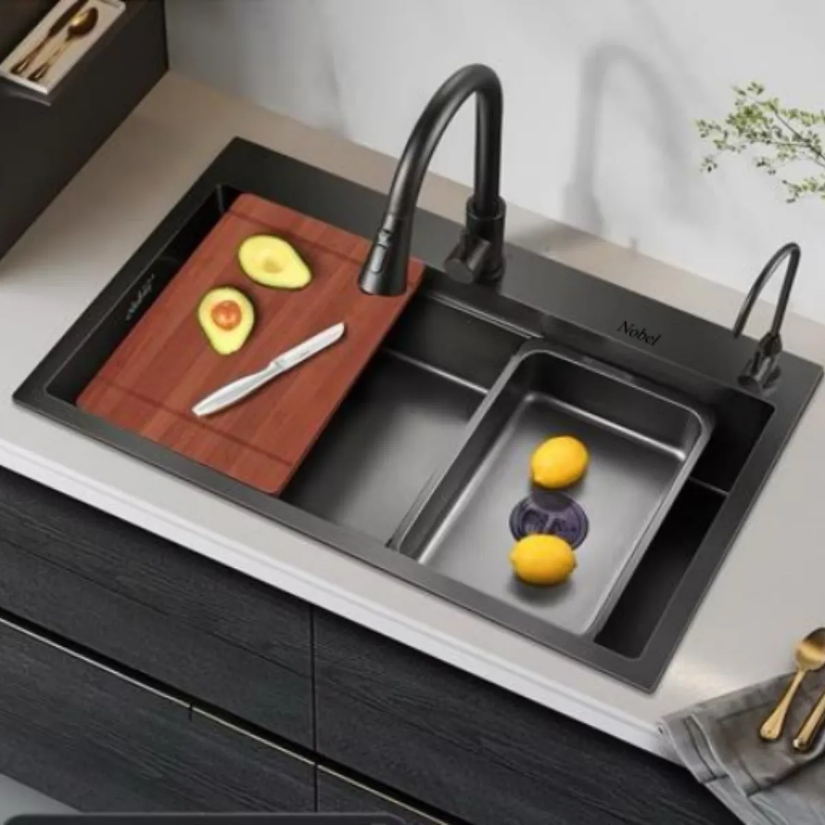 Nobel U-20-GM Lava Stainless Steel Sink